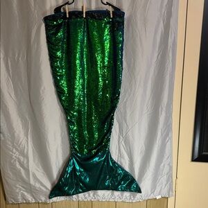 Sequin Mermaid Tail Blanket